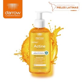 Darrow, Actine Oil Control Gel Limpiador Dermatológico, Piel Mixta a Grasa de Sebo hasta 12H, 140 G
