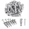 Heavy Duty 100PCS Zinc Self-Drilling Drywall Anchors, 50 Heavy Duty