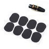 80Pcs Sax Mouthpiece Pad Silicone Black Cushion Patches Wind Instrument