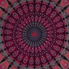 Indian hippie Bohemian psychedelic peacock mandala wall hanging bedding tapestry