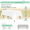 Teruntrue 2 Packs White Tablecloths Rectangle 153 x 260 cm,
