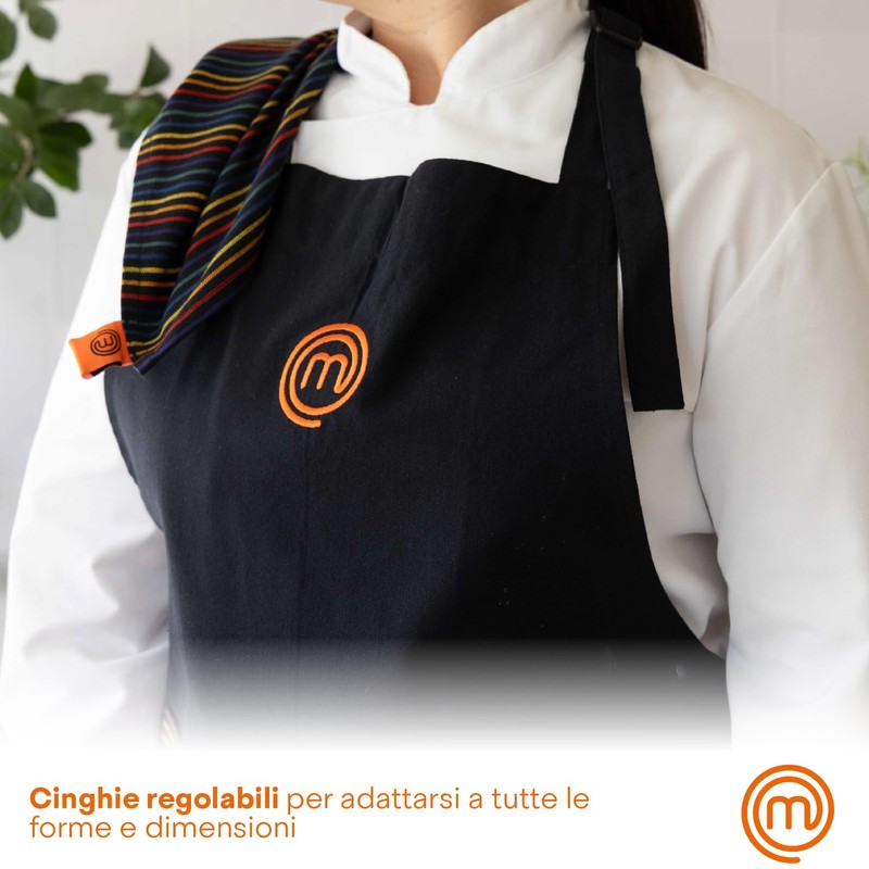 MasterChef Grembiule Cucina Uomo & Donna e Chef, Multicolor, Perfetto