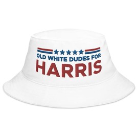 Hogue WS LLC Old White Dudes for Harris Hat (Embroidered Bucket Cap) Old White Males for Harris Hat