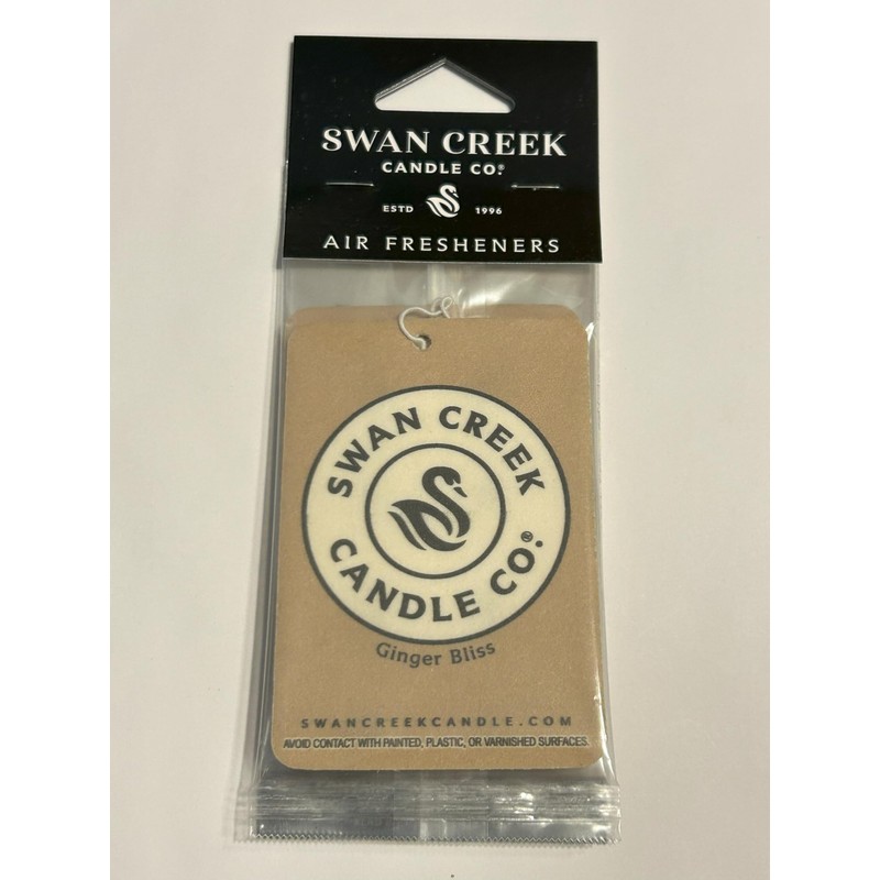 Swan Creek Candle Co. Ginger Bliss Hanging Car Air Freshener