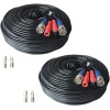 2x 150ft Security Camera BNC Video Power Cable CCTV DVR