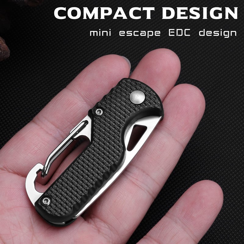 ITOKEY 2 Pack Safety Box Cutter, EDC Seat belt Cutter