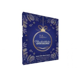 Luxflair Adventskalender für Räucherstäbchen - 48 Stäbchen, 24 winterliche Düfte, inkl. Halter, handgemacht
