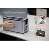Mecity 4 Slice Toaster, Long Slot Toaster With Countdown Timer,