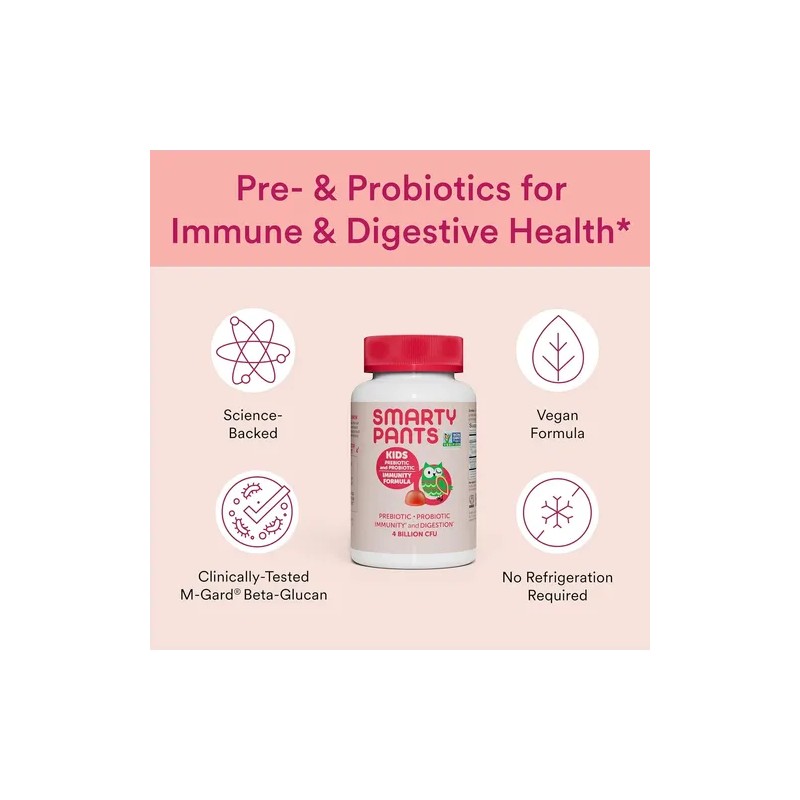 Smarty Pants Kids Probiotics Strawberry 45tabs
