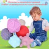 Soft Rubber Building Blocks DIY Infants Toddlers Manual Brain Relief
