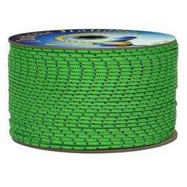 Corderie Italiane 006038658 Cordino Colorato Hobby, Fantasy Verde Flu, Diametro 2 mm, 100 mt