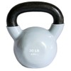 Ader Vinyl Coated Kettlebell (30 Lb Grey)