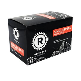 Rothrock Coffee - Singlespeed - Medium Roast - K-Cups - Specialty Coffee Pods - Single Serve - Signature Blend - Balanced & Versatile Roast - Fruity, Chocolatey & Nutty Notes - 12 Count