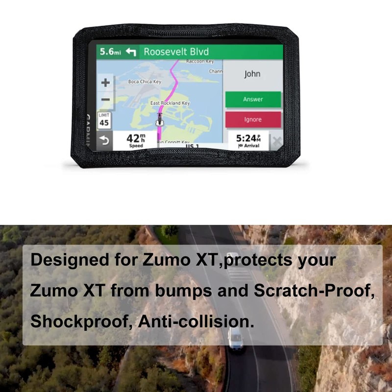 PIAOLGYI Bumper Case for Garmin Zumo XT,Mount Holder for Garmin
