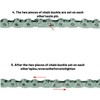 Chain Lock 12 Compartments, 5 Pairs Bicycle Chain Locks for