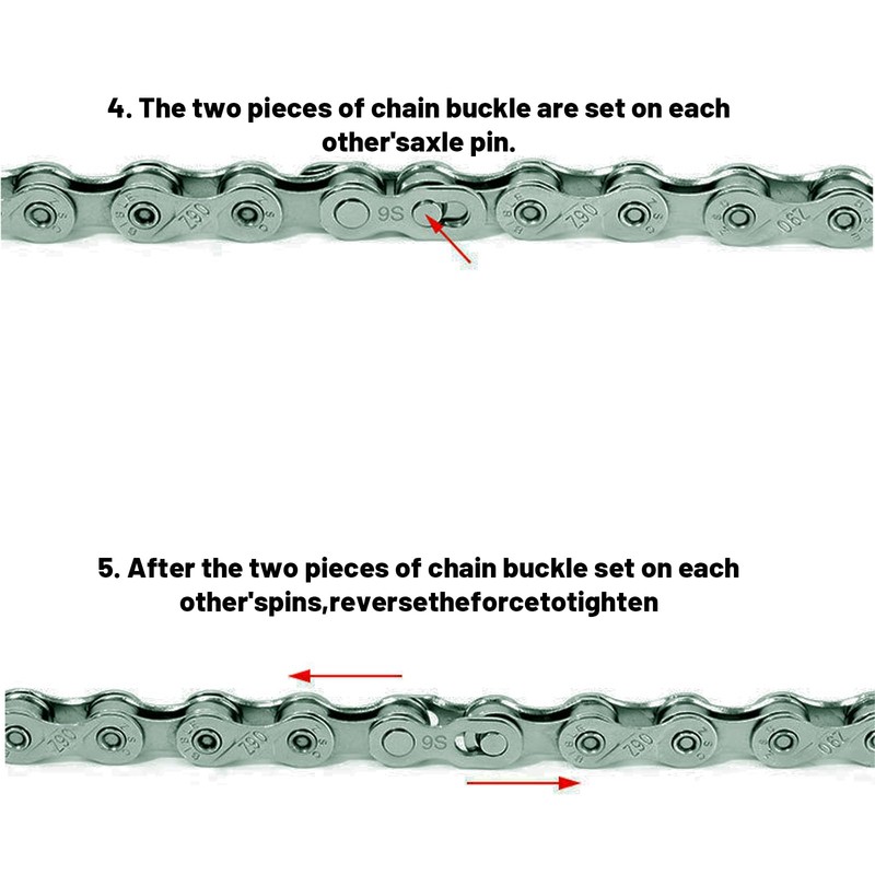 Chain Lock 12 Compartments, 5 Pairs Bicycle Chain Locks for