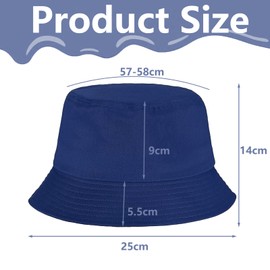 BPTZYLN 1 pc Bucket hat Men Bucket Hats Men Bucket Hats,Bucket hat Bucket Hats Women Men's Bucket Hats for Hunting Camping Hiking Travelling Fishing Blue