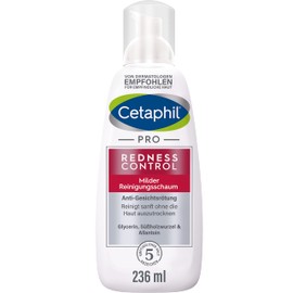 CETAPHIL PRO RednessControl Mild Cleansing Foam, 236 ml, for Redness-prone skin, gently cleanses without drying out the skin, reduces tension, itching and burning, soap-free
