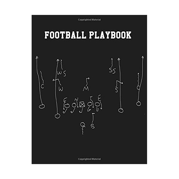 Football Playbook: 100 Page Football Playbook Notebook To Draw Football