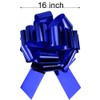 Giant Large Blue Pull Bow 16" Wide, Pack of 1