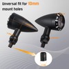 NTHREEAUTO Bullet Rear Turn Signals LED Motorcycle Blinkers Amber Red