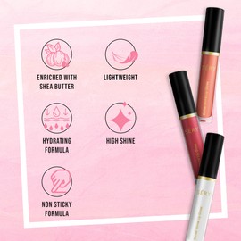 SERY Butter Shine Lip gloss - Choco Nude color, enriched with SHEA BUTTER, non-sticky, hydrating, light-weight and easy-gliding, LG-01