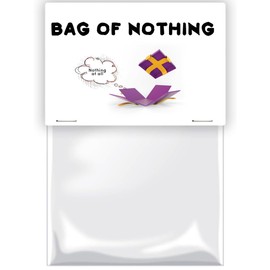 Bag of Nothing- Funny Joke Gifts- Funny Christmas Secret Santa Gifts- Unique Gag Gifts- Rude Hilarious Joke Presents for Men & Women - Novelty Gifts for Birthday, Great for Stocking Filler