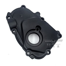HTTMT MT313-037B-BK Black Right Side Engine Crankcase Cover Ignition Trigger Compatible with 2003-2005 YZF-R6 2006-2009 YZF-R6S 1989-1997 FZR600 1989-1990 FZR500
