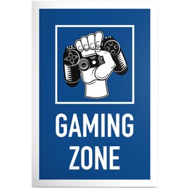 DankeDir! Gaming Zone Sign 30 x 20 cm Decorative Gamer Door Sign Room Student Gift Idea Game Room Decoration Gamer Gift Teenager Boys Birthday Gift Teenager