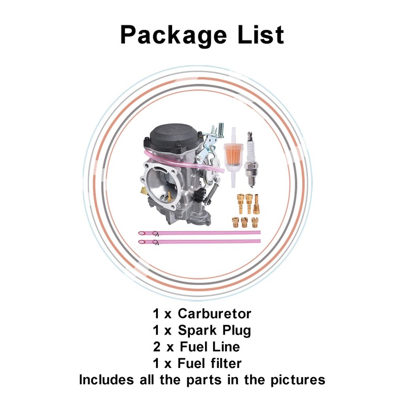 waltyotur CV 40mm Carburetor Carb 27421-99C Replacement for Dyna Softail