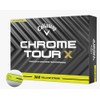 Callaway Golf Chrome Tour X 360 Stripe Golf Ball (Yellow)