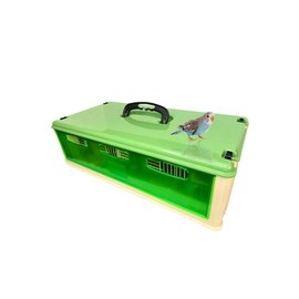 Medium Bird Transport Cage with 5 Divisions by 2GR – Versatile Carrier for Canaries, Finches, Parakeets, Small Parrots, and Small Animals, Easy-to-Clean Design for Stress-Free Travel