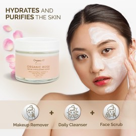 Exfoliante Facial De Rosa Con Piedra Pómez: Exfoliante Natural Para Una Piel Suave Y Radiante Fórmula Vegana - 60 Ml