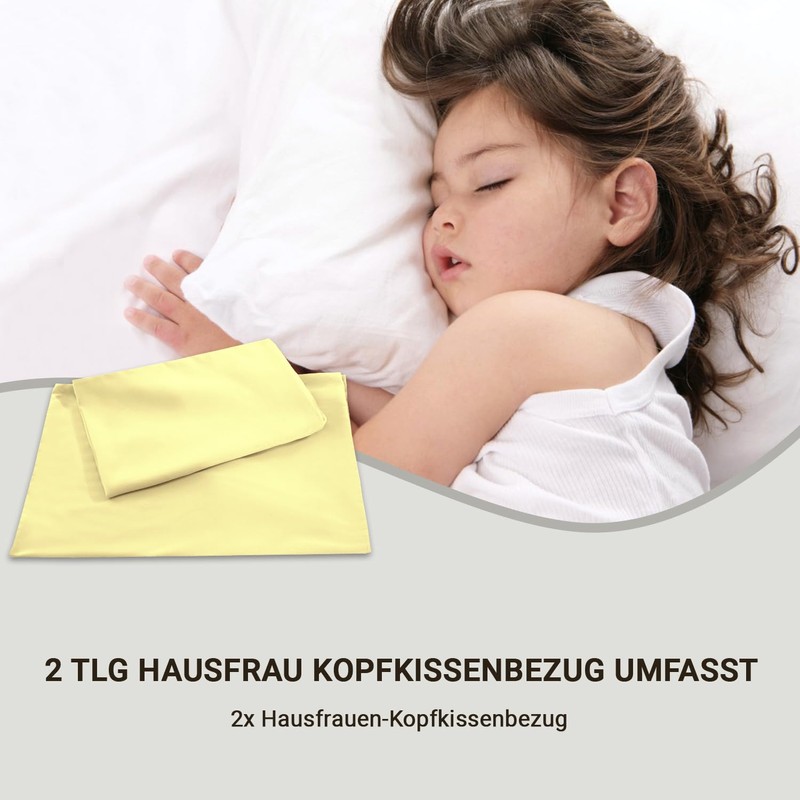 Pizuna Luxury Soft Satin Pack of 2 Pillowcases 70 x