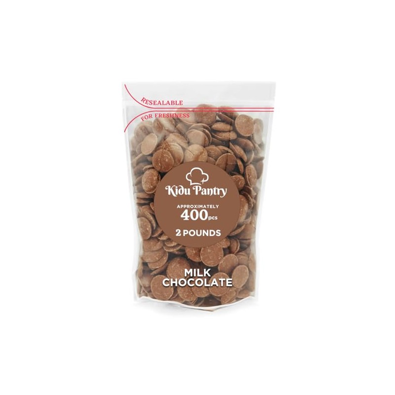 Kidu Pantry Melting Chocolate Wafers Bulk In Resealable Bag (Milk)