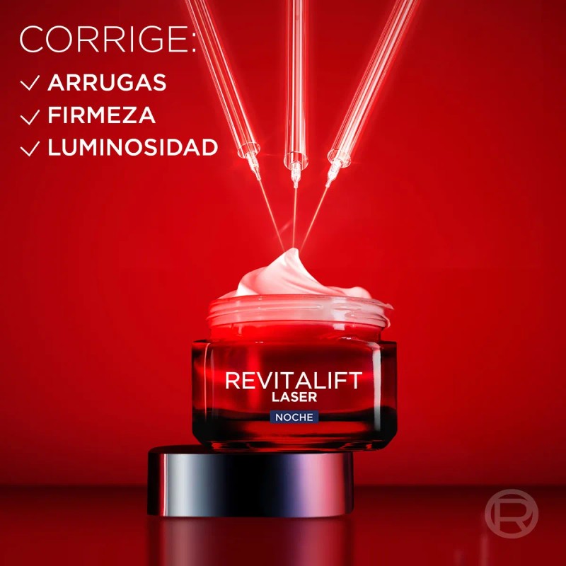 Oreal Paris Revitalift Laser Crema Noche Triple Acción Anti Edad