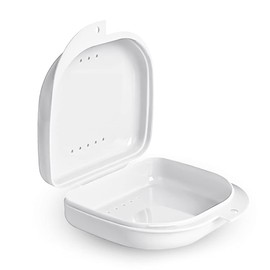 Doyeemei Orthodontic Case, Denture Case, Orthodontic Retainer Box Mouth Training (Trumpet)