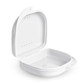 Doyeemei Orthodontic Case, Denture Case, Orthodontic Retainer Box Mouth Training (Trumpet)