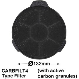 SPARES2GO Carbon Charcoal Vent Filters Compatible with Cooke & Lewis CARBFILT4 Extractor Cooker Hood (Pack of 4)