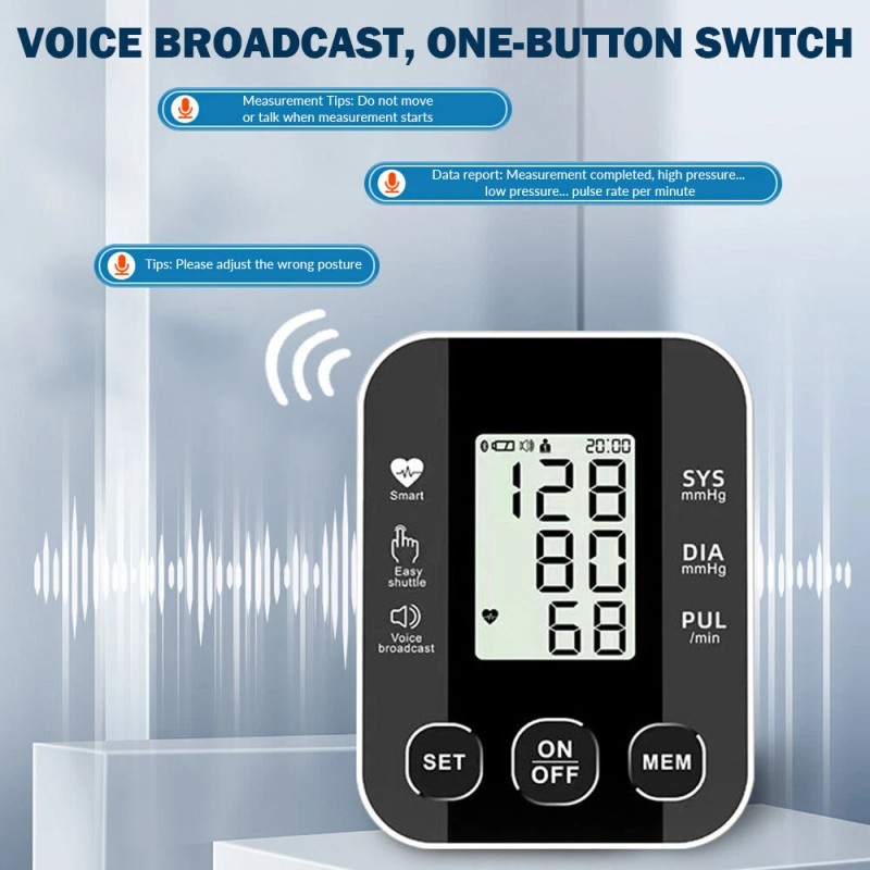 SOFIA Automatic Blood Pressure Monitor Upper Arm Digital LCD Adult