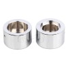 Unbranded Chrome Front Axle Nut Covers For Harley Dyna Electra