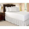 DEWEL Bed Skirt, Semi-Double, Ruffle, Easy Fit, Antique Style, Wraparound
