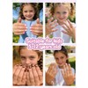 EBANKU 240 mini uñas postizas para niños, cuadradas, cortas, transparentes,