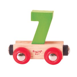 Bigjigs Rail Rail Name Number 7 (Green)