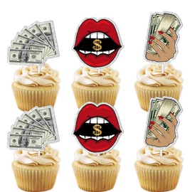 S-Cp-0513 ce Cream Fruit Dessert Cupcake Topper Colorful Glitter Happy Birthday Sensory Pop Game Theme Decor Supplies Baby Shower Boys Girls Birthday Party Decorations