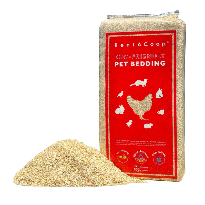 RentACoop Extra-Soft Premium Hemp Bedding (300L) for Chicken Coops, Nesting