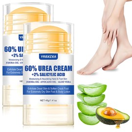 Crema Hidratante Para Pies de 2 Piezas, 40g Crema Para Eliminar Callos de Pies, El Exfoliante de Pies Suaviza y Elimina Instantáneamente Los Callos, Adecuado Para Pies, Manos, Codos Secos y Agrietados