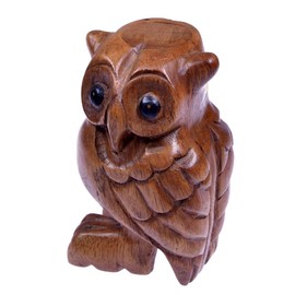 LOGOPLAY Set of 4 Sound Animals (Frog, Pig, Grill, Owl) - Sound Animals - Music Animals - Music/Percussion Instruments Made of Wood