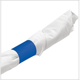 Raise Products Paper Napkin Bands Self Adhesive | Paper Napkin Rings Self-Adhering | Pre-Cut | Disposable | Safety Glue | Bond Paper | Pack of 500, 4.25” x 1.5”, Sapphire Blue