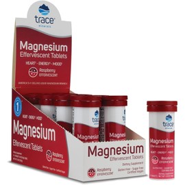 Magnesio Efervescente Trace Minerals - Suplemento de Apoyo para Corazón Saludable y Energía - Suplemento Natural de Magnesio para Ayudar al Sueño...  